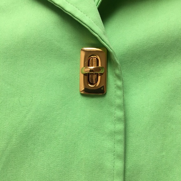 Elegant Ralph Lauren pastel green trench coat!!💐 - Picture 4 of 8